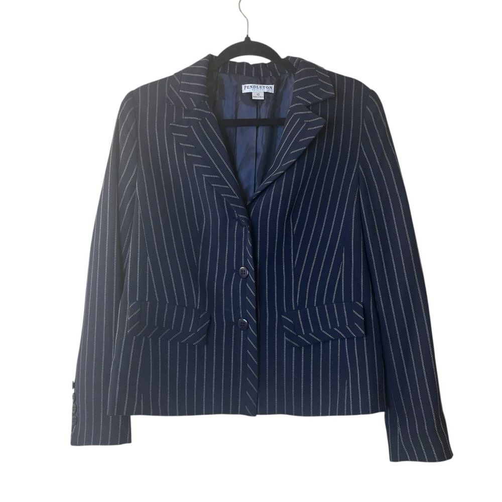 Pendleton Striped Blazer Sz 10 (petite)